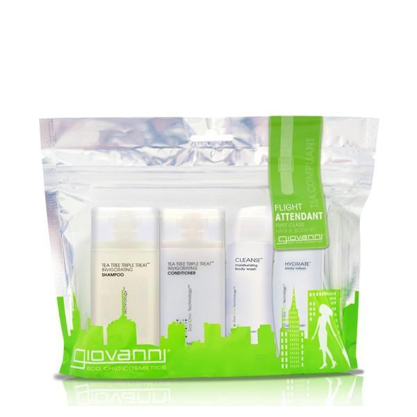 GC - Tea Tree Triple Treat Flight Attendant First Class Hair & Body Kit 4 x 60 ml