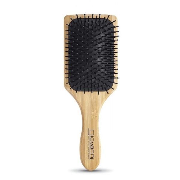 GC - Bamboo Paddle Hair Brush with Nylon Bristles